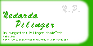 medarda pilinger business card